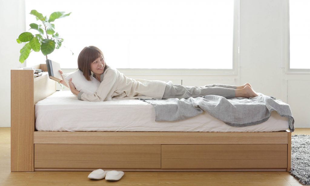 収納付きベッドは限られたスペースを有効活用できるので、日本の住宅事情にマッチしています