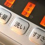 洗濯機に入れるときは羽毛布団をたたみ、洗濯ネットに入れます。