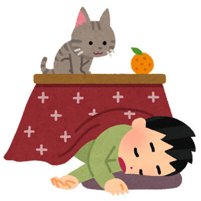 こたつで寝るのは危険 体に及ぼす影響とリスクを詳しく解説 Venusbed Library