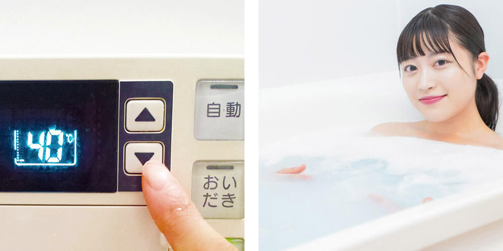 血流をよくするには、40度くらいのお湯に10分ほど浸かる全身浴がおすすめです。