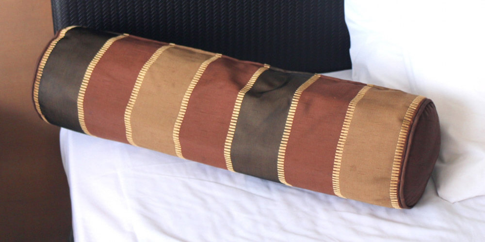 ボリューム感のある円柱タイプの抱き枕