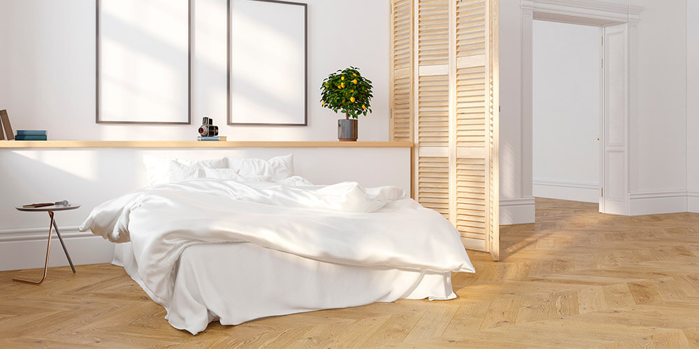落ち着く寝室にしたい場合は、ベージュ系の色合いをメインに使い、柔らかい色合いでまとめるとよい