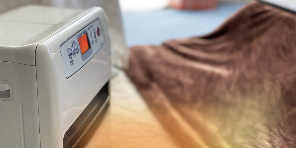 寝室で使用する暖房器具には、安全性の高さも大切