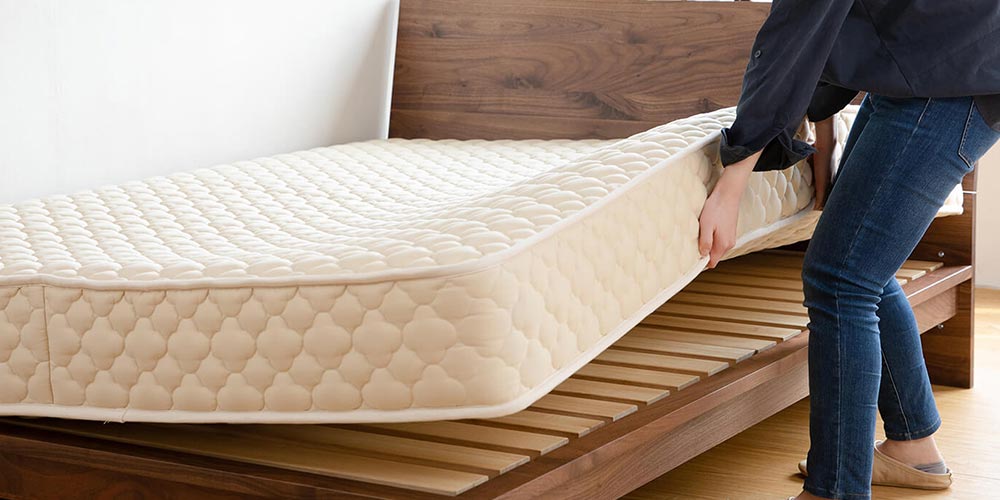 ナフコTWO-ONE STYLE シングル　点で支えるマットレス 5ネイビー