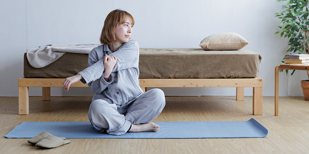 寝違えを予防するには、運動やストレッチを習慣づけることも大切