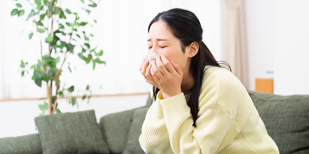 自律神経のバランスが一時的に崩れるため、鼻の粘膜が敏感になりやすい