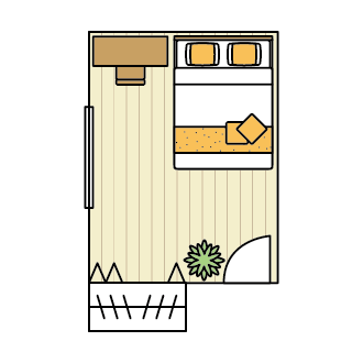 縦長の6畳